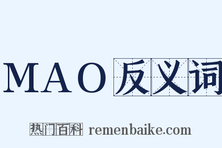MAO反义词是什么意思的图片